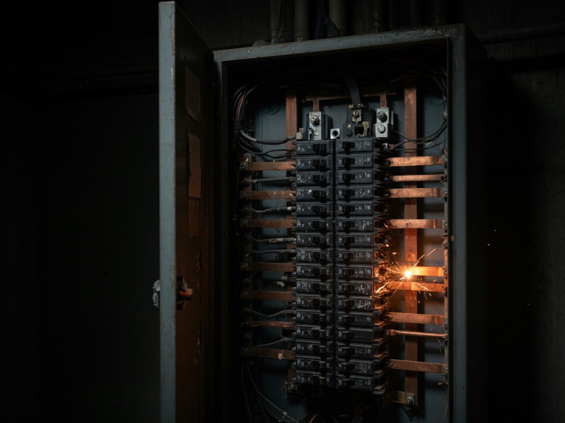 Açık endüstriyel elektrik panosu